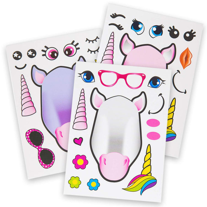 24 Make A Unicorn Sticker Sheets